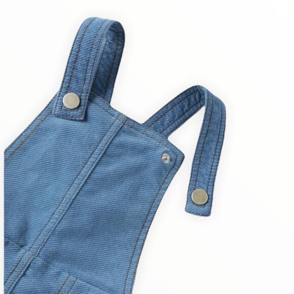 ZARA Kids | Blue | FINE WALED CORDUROY OVERALL DRESS - Picture 4 of 8
